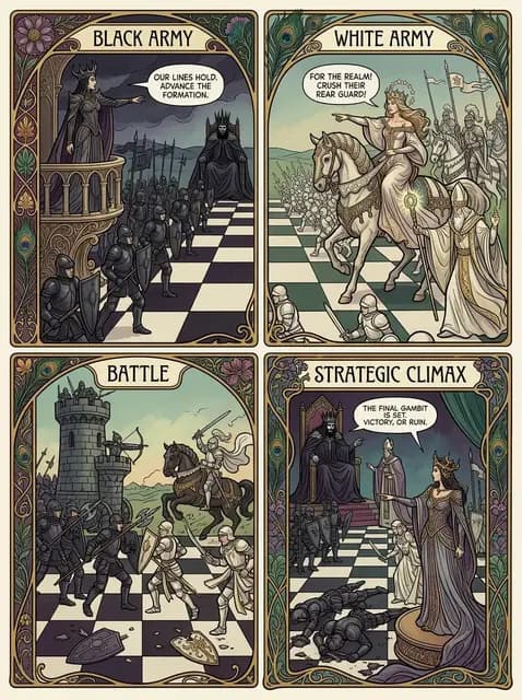 Art Nouveau comic style example