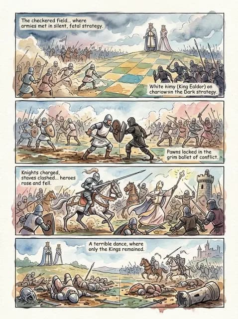 Watercolor comic style example